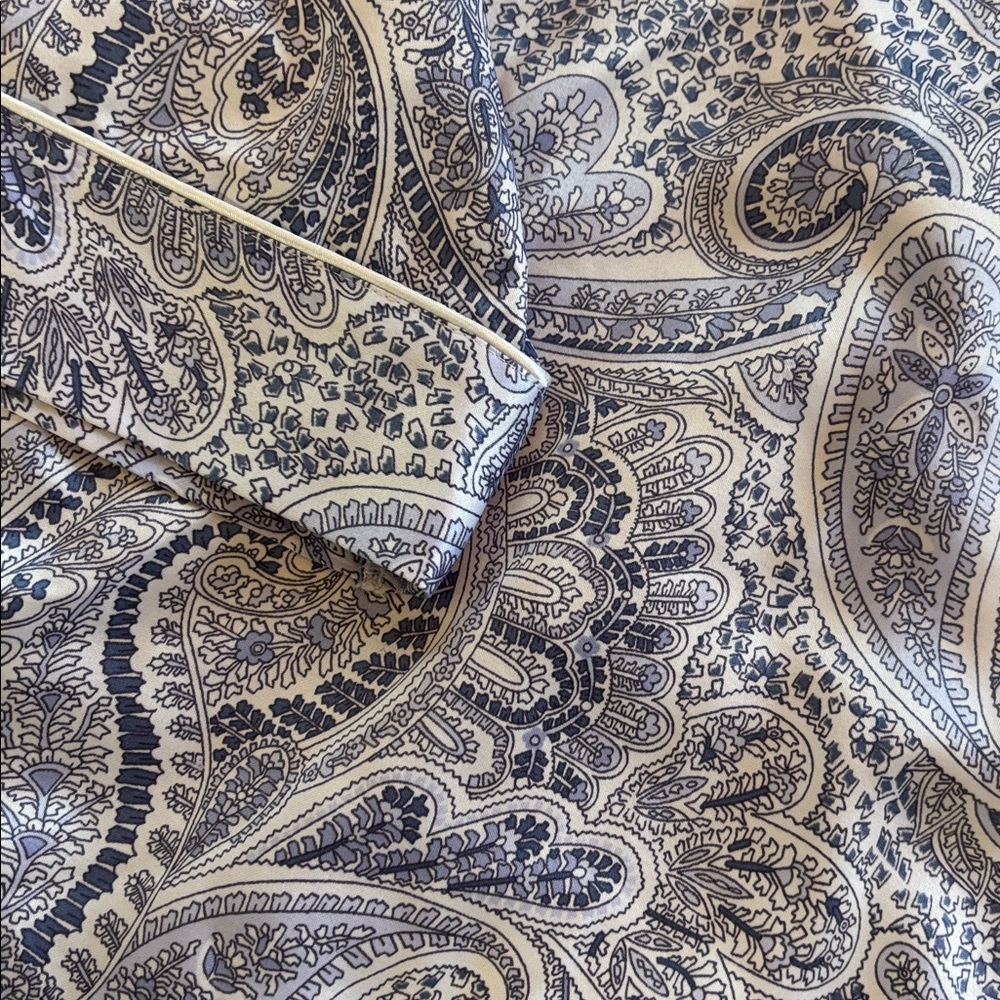 MISS ELAINE 2-pc PAJAMA SET gorgeous paisley set like new sz XL - Picture 3 of 8